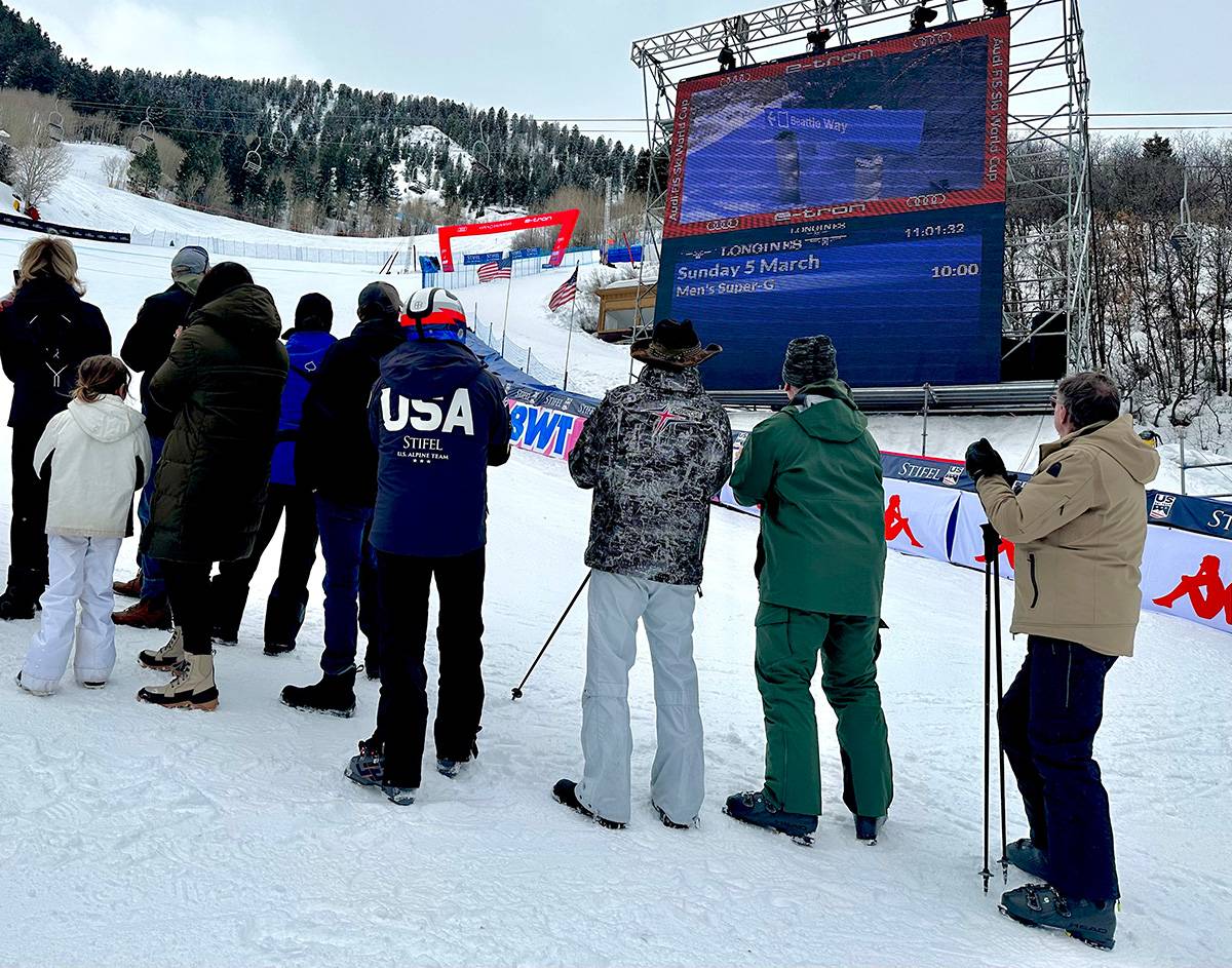 Photo from the Aspen World Cup 2023, and the Dedication of Beattie Way